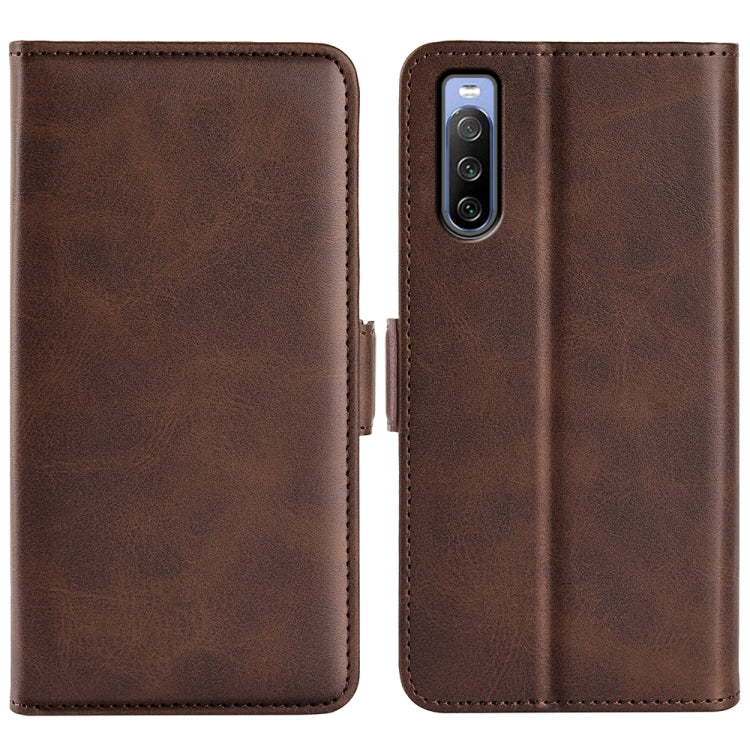 Per Sony Xperia 10 IV Custodia per telefono orizzontale in pelle con fibbia magnetica a doppio lato, For Sony Xperia 10 IV