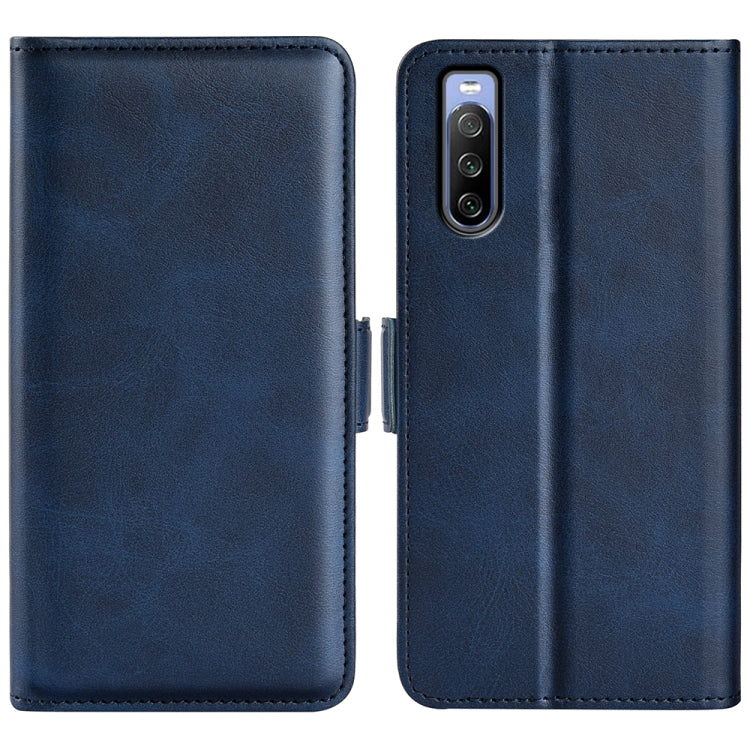 Per Sony Xperia 10 IV Custodia per telefono orizzontale in pelle con fibbia magnetica a doppio lato, For Sony Xperia 10 IV