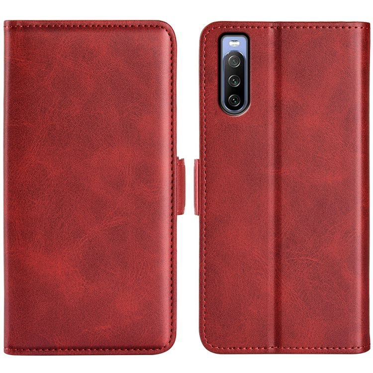 Per Sony Xperia 10 IV Custodia per telefono orizzontale in pelle con fibbia magnetica a doppio lato, For Sony Xperia 10 IV