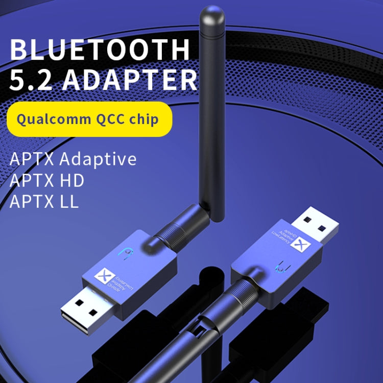 YET-T10 QCC5.2 Qualcomm Trasmettitore audio Bluetooth a bassa latenza Supporta Aptx