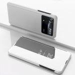 Custodia in pelle flip orizzontale placcata a specchio con supporto, For Xiaomi Poco X4 Pro 5G, For Xiaomi Poco M4 Pro 4G
