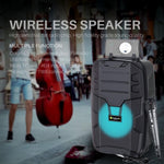 NewRixing NRG401C Amplificatore audio ad alta potenza con altoparlante wireless per karaoke portatile da esterno, With Mic, No Mic