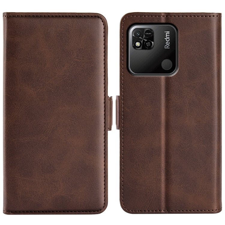 Per Xiaomi Redmi 10A Custodia per telefono in pelle con fibbia magnetica a doppio lato, For Xiaomi Redmi 10A