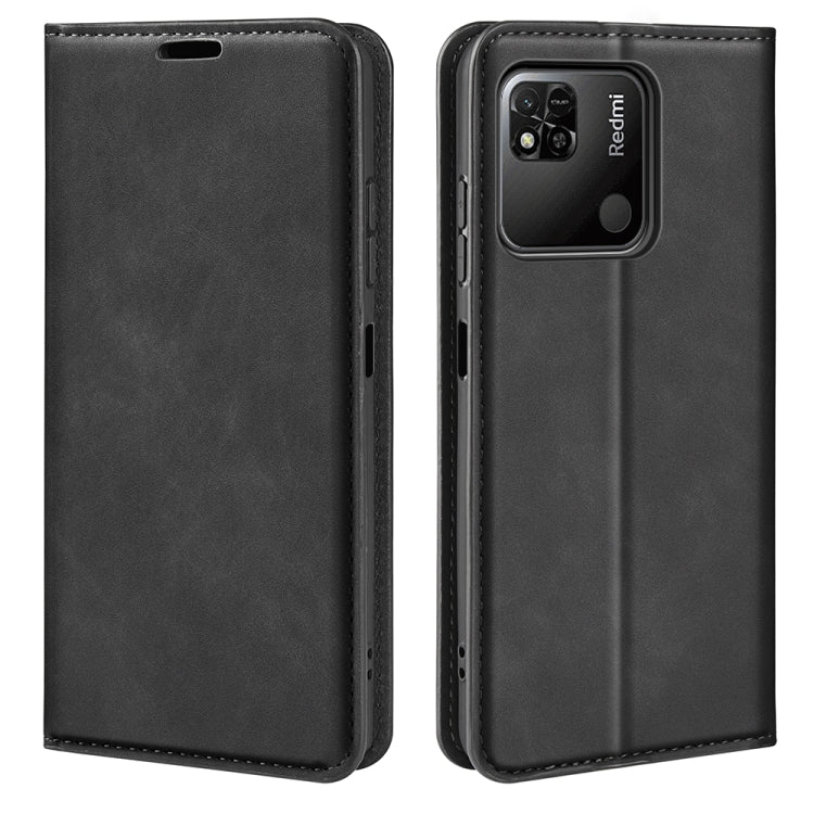 Per Xiaomi Redmi 10A Custodia per telefono in pelle con aspirazione magnetica retro-pelle, For Xiaomi Redmi 10A
