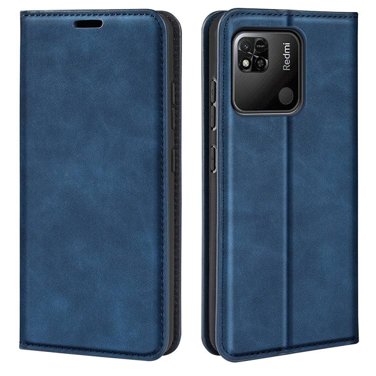 Per Xiaomi Redmi 10A Custodia per telefono in pelle con aspirazione magnetica retro-pelle, For Xiaomi Redmi 10A