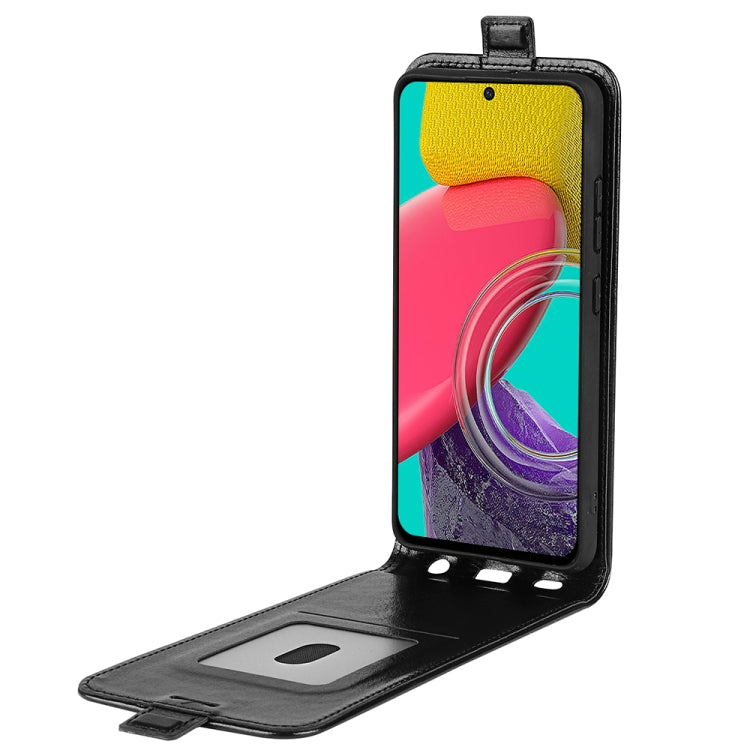 Per Samsung Galaxy M53 R64 Custodia per telefono in pelle con vibrazione verticale Texture, Black, White, Red, Brown