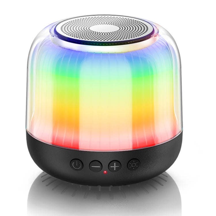 JY12 Altoparlante Bluetooth wireless con luce di sfiato a LED RGB a schermo intero