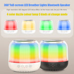 JY12 Altoparlante Bluetooth wireless con luce di sfiato a LED RGB a schermo intero