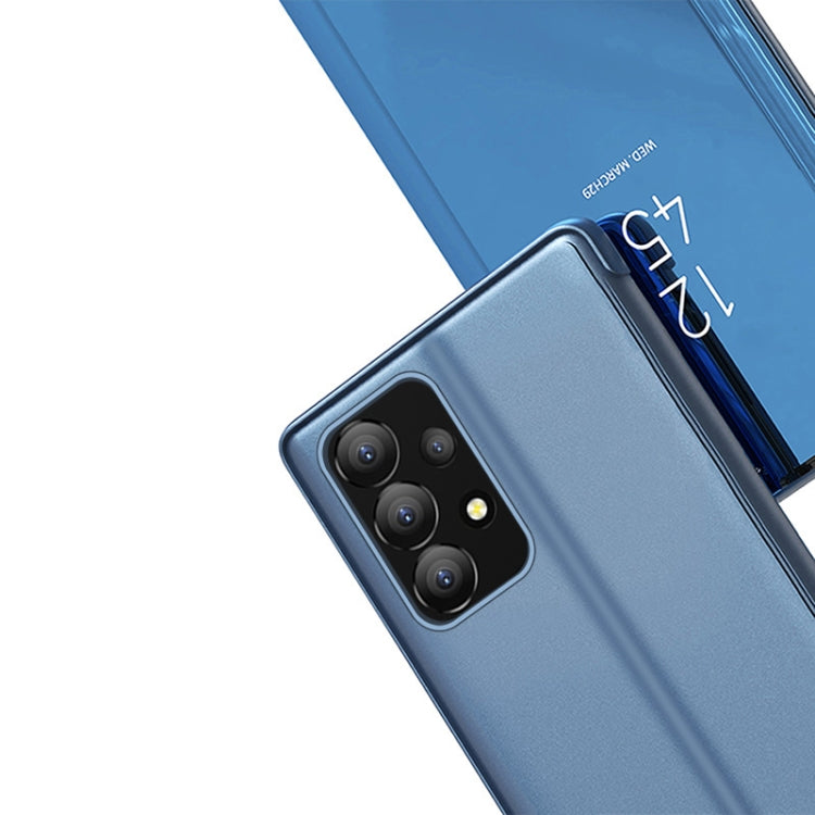 Custodia in pelle flip orizzontale placcata a specchio con supporto, For Samsung Galaxy A13 4G, For Samsung Galaxy A23 5G