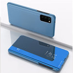 Custodia in pelle flip orizzontale placcata a specchio con supporto, For Samsung Galaxy A13 4G, For Samsung Galaxy A23 5G