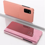 Custodia in pelle flip orizzontale placcata a specchio con supporto, For Samsung Galaxy A13 4G, For Samsung Galaxy A23 5G