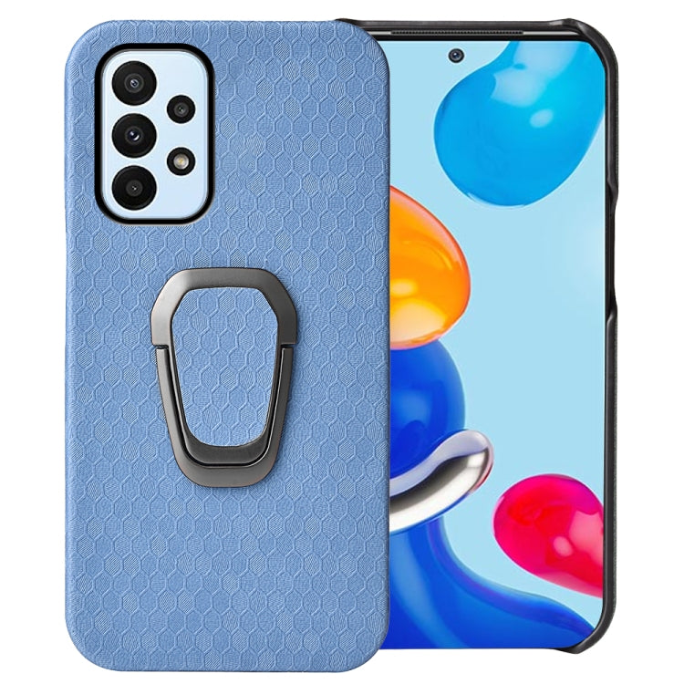 Custodia per cellulare in PU a nido d'ape con supporto ad anello per Samsung Galaxy A23 4G, For Samsung Galaxy A23 4G