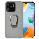 Per Xiaomi Redmi 10C 4G Custodia per cellulare in PU a nido d'ape con supporto ad anello, For Xiaomi Redmi 10C 4G