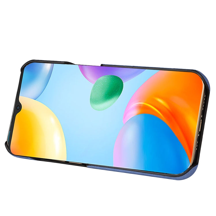 Per Xiaomi Redmi 10C 4G Custodia per cellulare in PU a nido d'ape con supporto ad anello, For Xiaomi Redmi 10C 4G