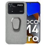 Per Xiaomi Poco M4 Pro 4G Custodia per telefono a nido d'ape PU con supporto ad anello, For Xiaomi Poco M4 Pro 4G