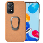 Per Xiaomi Redmi Note 11 Pro Global Ring Holder Custodia a nido d'ape in PU, For Xiaomi Redmi Note 11 Pro Global
