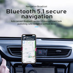 Trasmettitore FM ricevitore USB Bluetooth 5.1 per auto T50 per navigazione chiamate in vivavoce, T50