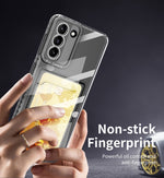 Card Bag Custodia per telefono trasparente antiurto, For Samsung Galaxy S22 Ultra 5G, For Samsung Galaxy S22+ 5G, For Samsung Galaxy S22 5G, For Samsung Galaxy S21 FE 5G, For Samsung Galaxy S21 Ultra 5G, For Samsung Galaxy S21+ 5G                      ...