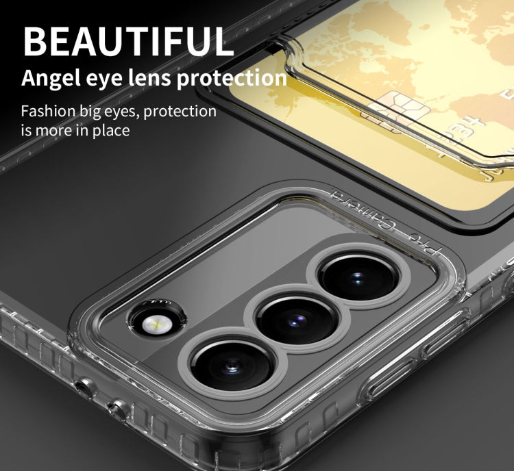 Card Bag Custodia per telefono trasparente antiurto, For Samsung Galaxy S22 Ultra 5G, For Samsung Galaxy S22+ 5G, For Samsung Galaxy S22 5G, For Samsung Galaxy S21 FE 5G, For Samsung Galaxy S21 Ultra 5G, For Samsung Galaxy S21+ 5G                      ...