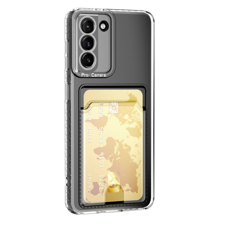 Card Bag Custodia per telefono trasparente antiurto, For Samsung Galaxy S22 Ultra 5G, For Samsung Galaxy S22+ 5G, For Samsung Galaxy S22 5G, For Samsung Galaxy S21 FE 5G, For Samsung Galaxy S21 Ultra 5G, For Samsung Galaxy S21+ 5G                      ...