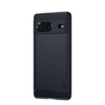 MOFI Custodia per telefono in fibra di carbonio TPU con trama spazzolata serie Gentleness, For Google pixel 7 5G, For Google pixel 7 Pro 5G
