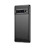 MOFI Custodia per telefono in fibra di carbonio TPU con trama spazzolata serie Gentleness, For Google pixel 7 5G, For Google pixel 7 Pro 5G
