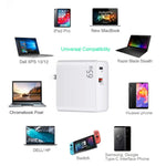 PD-65W USB-C / Tipo-C + QC3.0 Adattatore di ricarica per laptop USB, spina AU / spina USA / spina UE / spina UK, AU Plug / US Plug / EU Plug / UK Plug
