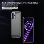 Custodia morbida in TPU MOFI Gentleness in fibra di carbonio spazzolata, For OPPO Realme 9 Pro / Realme V25, For OPPO Realme 9 Pro+, For OPPO A36 / A76 / Realme 9i, For OPPO Realme C35, For OPPO Find X5