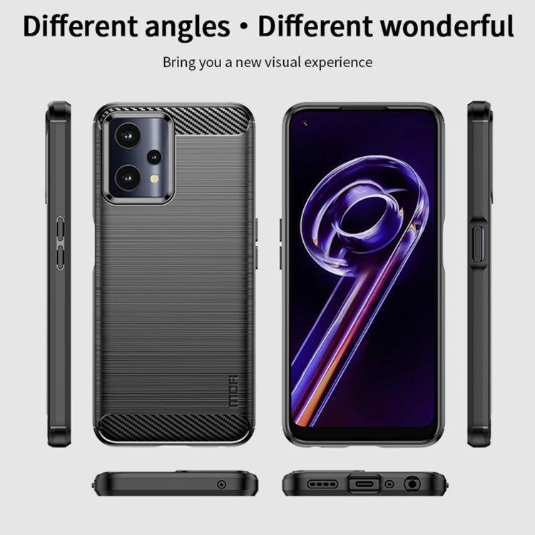 Custodia morbida in TPU MOFI Gentleness in fibra di carbonio spazzolata, For OPPO Realme 9 Pro / Realme V25, For OPPO Realme 9 Pro+, For OPPO A36 / A76 / Realme 9i, For OPPO Realme C35, For OPPO Find X5