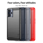 Custodia morbida in TPU MOFI Gentleness in fibra di carbonio spazzolata, For OPPO Realme 9 Pro / Realme V25, For OPPO Realme 9 Pro+, For OPPO A36 / A76 / Realme 9i, For OPPO Realme C35, For OPPO Find X5