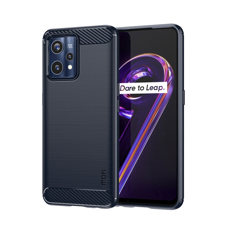 Custodia morbida in TPU MOFI Gentleness in fibra di carbonio spazzolata, For OPPO Realme 9 Pro / Realme V25, For OPPO Realme 9 Pro+, For OPPO A36 / A76 / Realme 9i, For OPPO Realme C35, For OPPO Find X5