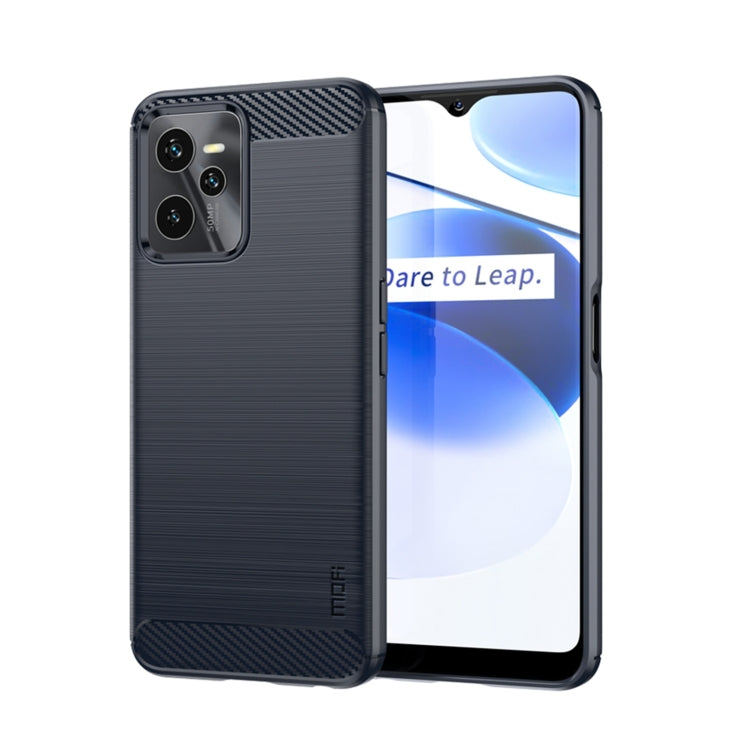 Custodia morbida in TPU MOFI Gentleness in fibra di carbonio spazzolata, For OPPO Realme 9 Pro / Realme V25, For OPPO Realme 9 Pro+, For OPPO A36 / A76 / Realme 9i, For OPPO Realme C35, For OPPO Find X5