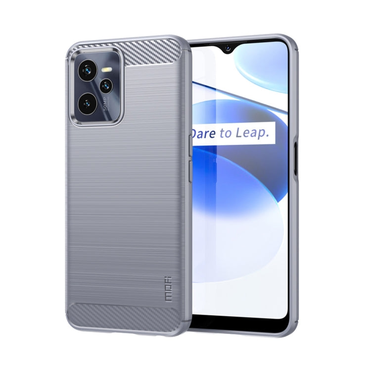 Custodia morbida in TPU MOFI Gentleness in fibra di carbonio spazzolata, For OPPO Realme 9 Pro / Realme V25, For OPPO Realme 9 Pro+, For OPPO A36 / A76 / Realme 9i, For OPPO Realme C35, For OPPO Find X5