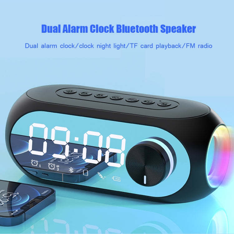 Sveglia AEC S8 Altoparlanti Bluetooth con supporto luce LED TF / FM, S8