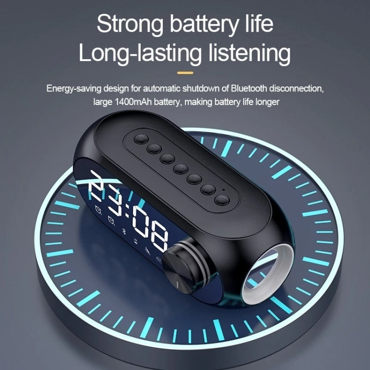 Sveglia AEC S8 Altoparlanti Bluetooth con supporto luce LED TF / FM, S8