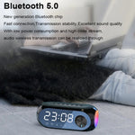 Sveglia AEC S8 Altoparlanti Bluetooth con supporto luce LED TF / FM, S8