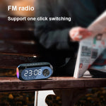 Sveglia AEC S8 Altoparlanti Bluetooth con supporto luce LED TF / FM, S8