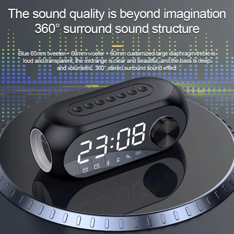 Sveglia AEC S8 Altoparlanti Bluetooth con supporto luce LED TF / FM, S8