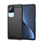 Custodia morbida in TPU MOFI Gentleness in fibra di carbonio spazzolata, For Xiaomi Redmi K40S, For Xiaomi Redmi K50 / K50 Pro, For Xiaomi Redmi 10C, For Xiaomi Poco X4 Pro 5G, For Xiaomi 12 / 12X, For Xiaomi 12 Pro