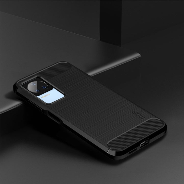 Custodia morbida in TPU MOFI Gentleness in fibra di carbonio spazzolata, For Xiaomi Redmi K40S, For Xiaomi Redmi K50 / K50 Pro, For Xiaomi Redmi 10C, For Xiaomi Poco X4 Pro 5G, For Xiaomi 12 / 12X, For Xiaomi 12 Pro