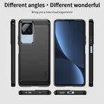 Custodia morbida in TPU MOFI Gentleness in fibra di carbonio spazzolata, For Xiaomi Redmi K40S, For Xiaomi Redmi K50 / K50 Pro, For Xiaomi Redmi 10C, For Xiaomi Poco X4 Pro 5G, For Xiaomi 12 / 12X, For Xiaomi 12 Pro
