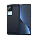 Custodia morbida in TPU MOFI Gentleness in fibra di carbonio spazzolata, For Xiaomi Redmi K40S, For Xiaomi Redmi K50 / K50 Pro, For Xiaomi Redmi 10C, For Xiaomi Poco X4 Pro 5G, For Xiaomi 12 / 12X, For Xiaomi 12 Pro