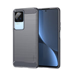 Custodia morbida in TPU MOFI Gentleness in fibra di carbonio spazzolata, For Xiaomi Redmi K40S, For Xiaomi Redmi K50 / K50 Pro, For Xiaomi Redmi 10C, For Xiaomi Poco X4 Pro 5G, For Xiaomi 12 / 12X, For Xiaomi 12 Pro