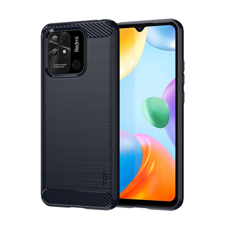 Custodia morbida in TPU MOFI Gentleness in fibra di carbonio spazzolata, For Xiaomi Redmi K40S, For Xiaomi Redmi K50 / K50 Pro, For Xiaomi Redmi 10C, For Xiaomi Poco X4 Pro 5G, For Xiaomi 12 / 12X, For Xiaomi 12 Pro