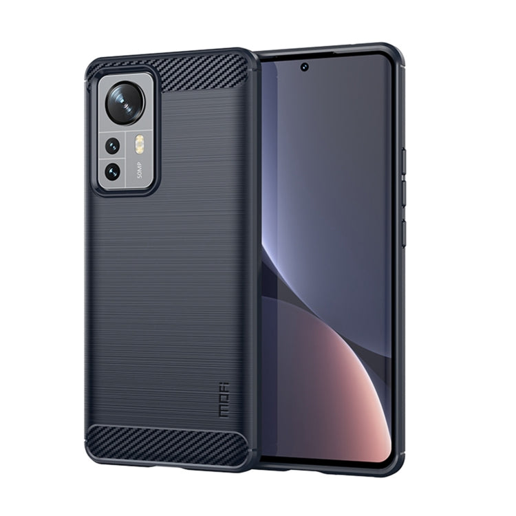 Custodia morbida in TPU MOFI Gentleness in fibra di carbonio spazzolata, For Xiaomi Redmi K40S, For Xiaomi Redmi K50 / K50 Pro, For Xiaomi Redmi 10C, For Xiaomi Poco X4 Pro 5G, For Xiaomi 12 / 12X, For Xiaomi 12 Pro