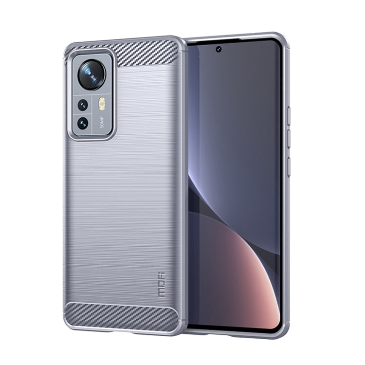 Custodia morbida in TPU MOFI Gentleness in fibra di carbonio spazzolata, For Xiaomi Redmi K40S, For Xiaomi Redmi K50 / K50 Pro, For Xiaomi Redmi 10C, For Xiaomi Poco X4 Pro 5G, For Xiaomi 12 / 12X, For Xiaomi 12 Pro