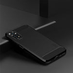 Custodia morbida in TPU MOFI Gentleness in fibra di carbonio spazzolata, For Xiaomi Redmi Note 11 4G Global / Note 11S 4G