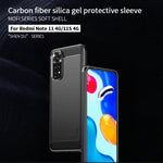 Custodia morbida in TPU MOFI Gentleness in fibra di carbonio spazzolata, For Xiaomi Redmi Note 11 4G Global / Note 11S 4G