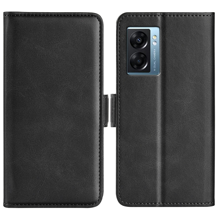 Per OPPO A57 5G Custodia per telefono in pelle con fibbia magnetica a doppio lato, For OPPO A57 5G