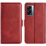 Per OPPO A57 5G Custodia per telefono in pelle con fibbia magnetica a doppio lato, For OPPO A57 5G